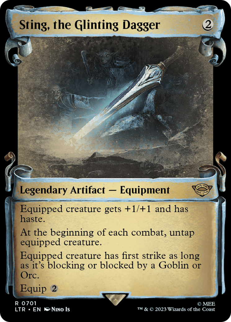 Sting, the Glinting Dagger (Showcase Scrolls) (LTR-701) [The Lord of the Rings: Tales of Middle-earth] Foil