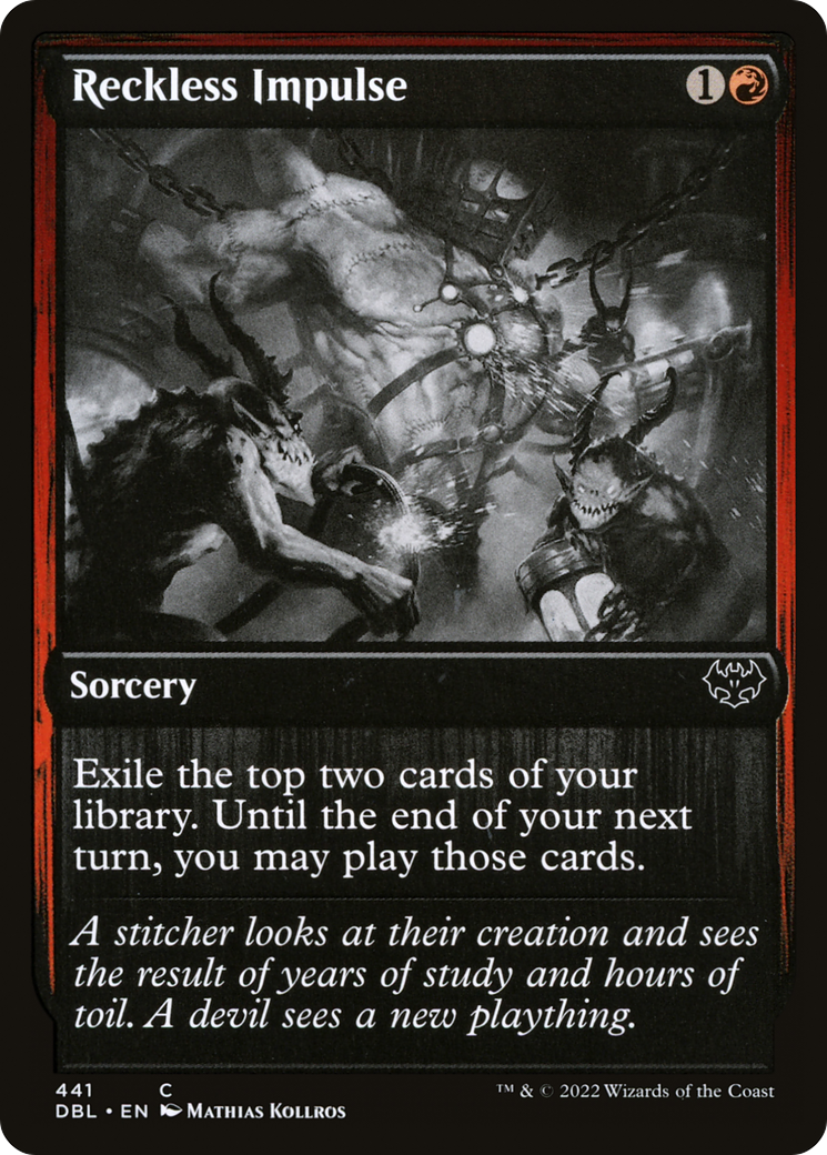 Reckless Impulse (DBL-441) [Innistrad: Double Feature] Foil