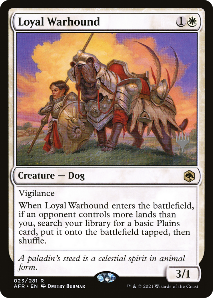 Loyal Warhound (PPAFR-023) [Promo Pack: Adventures in the Forgotten Realms Promos]