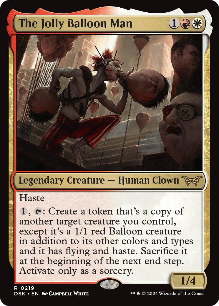 The Jolly Balloon Man (DSK-219) [Duskmourn: House of Horror] Foil