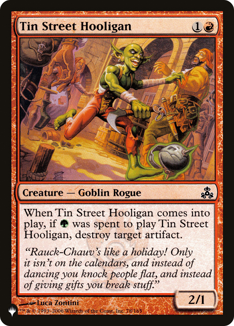 Tin Street Hooligan (LIST-78/165) [The List]