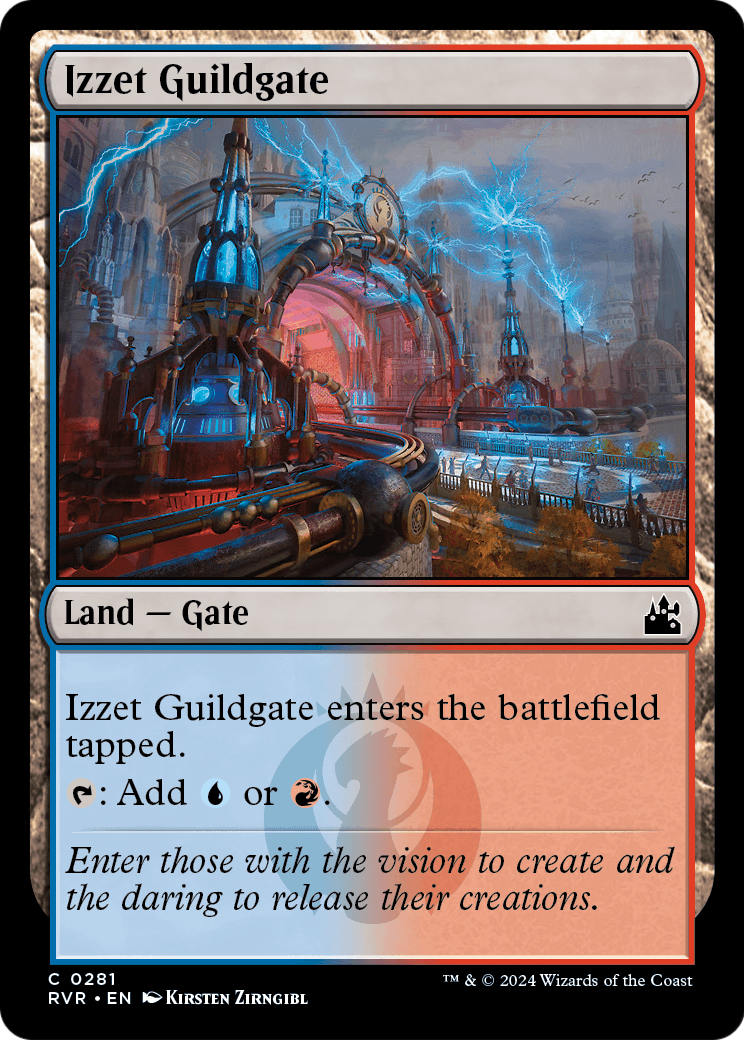 Izzet Guildgate - Foil [Ravnica Remastered]