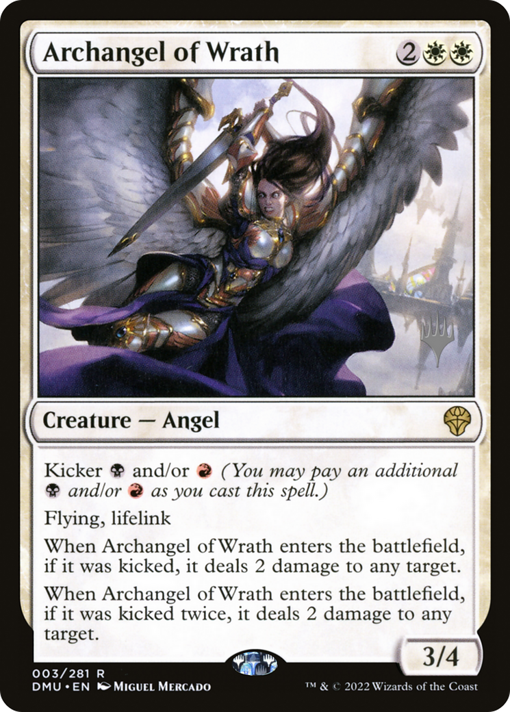 Archangel of Wrath (PPDMU-003) [Promo Pack: Dominaria United Promos]