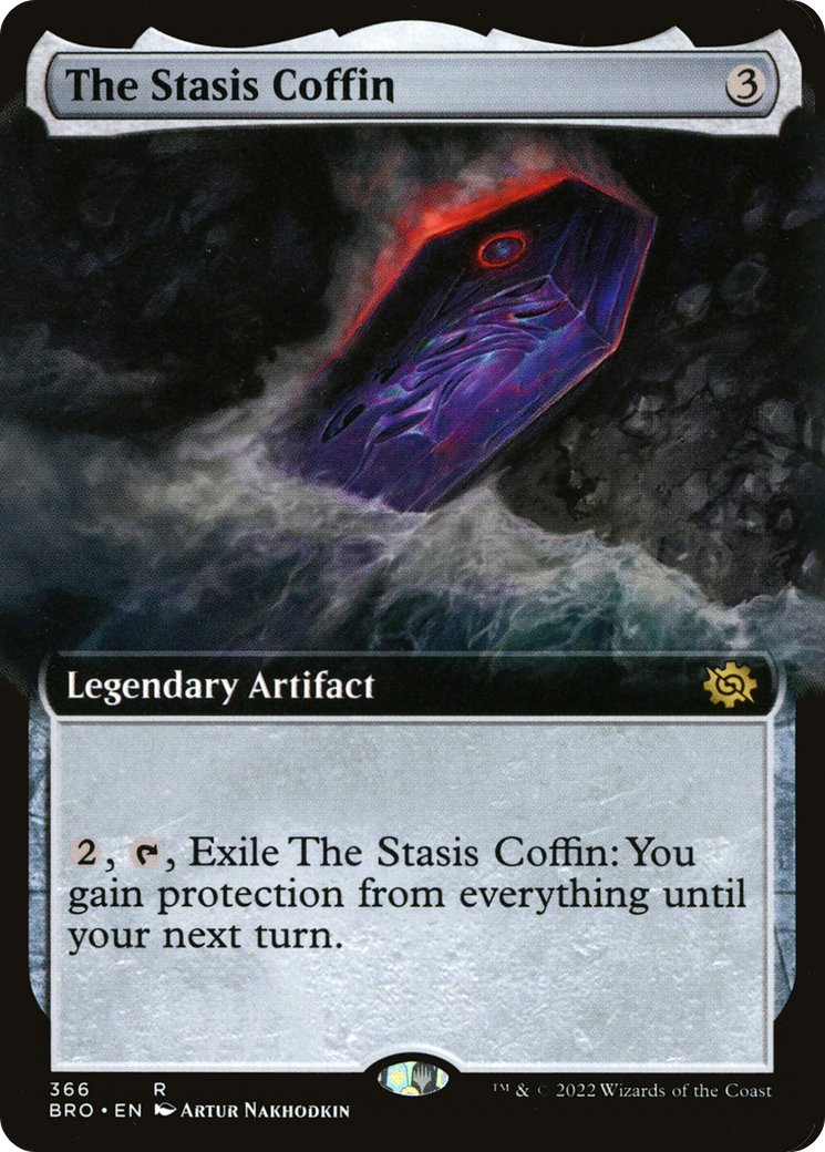 The Stasis Coffin (Extended Art) (BRO-366) [The Brothers' War] Foil