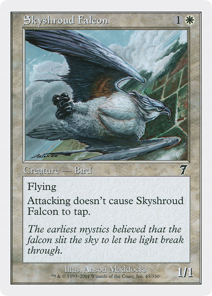 Skyshroud Falcon (7ED-045) [7th Edition]