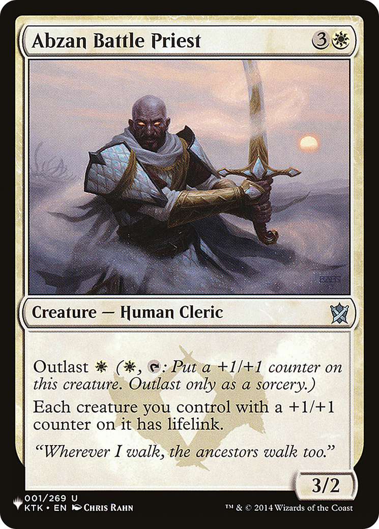Abzan Battle Priest (LIST-001/269) [The List]