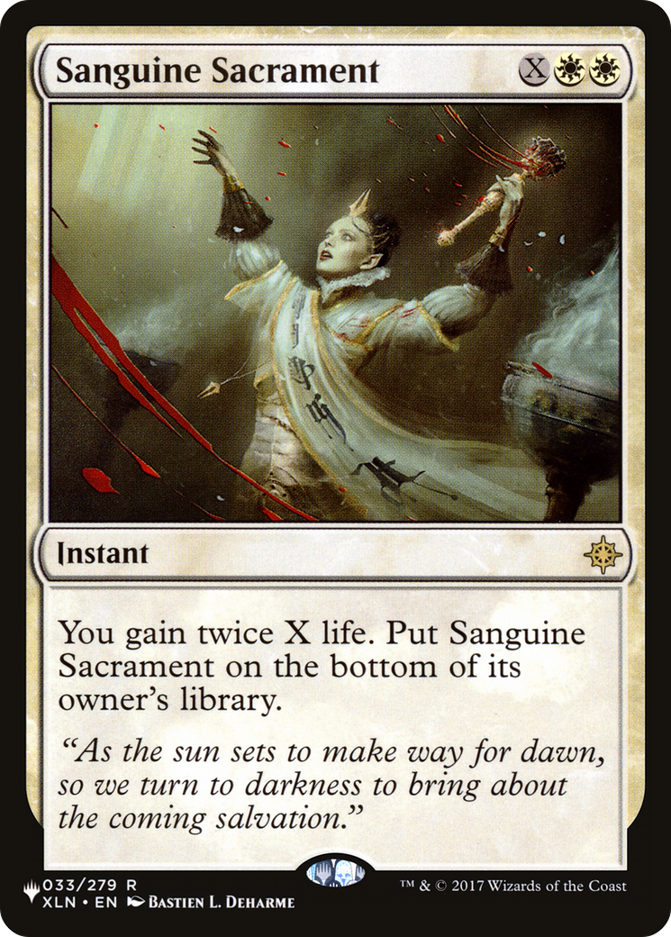 Sanguine Sacrament (LIST-033/279) [The List]