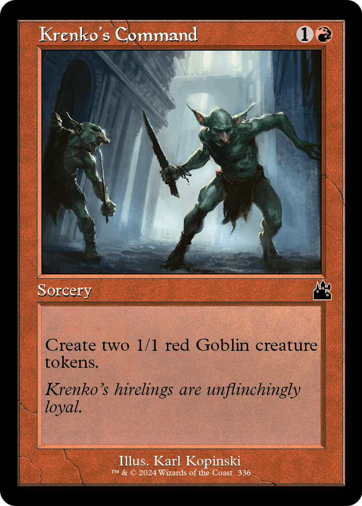 Krenko's Command (Retro Frame) (RVR-336) [Ravnica Remastered]