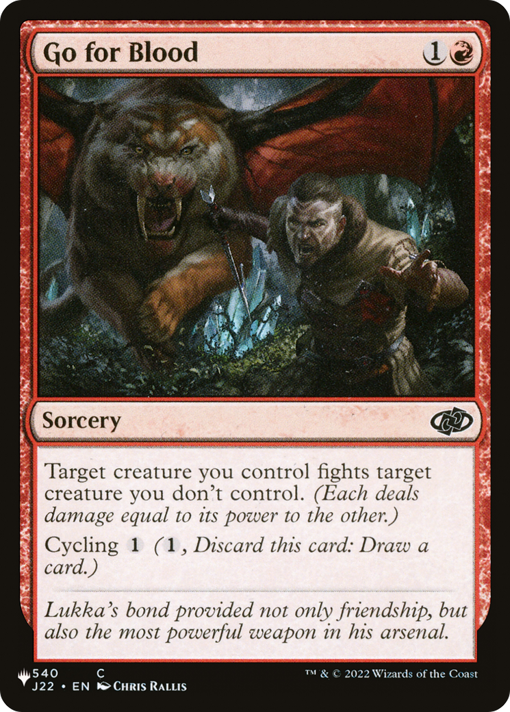 Go for Blood (LIST-540/051) [The List]