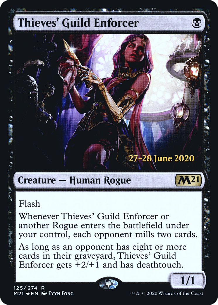 Thieves' Guild Enforcer (PRE-125) [Core Set 2021 Promos] Foil