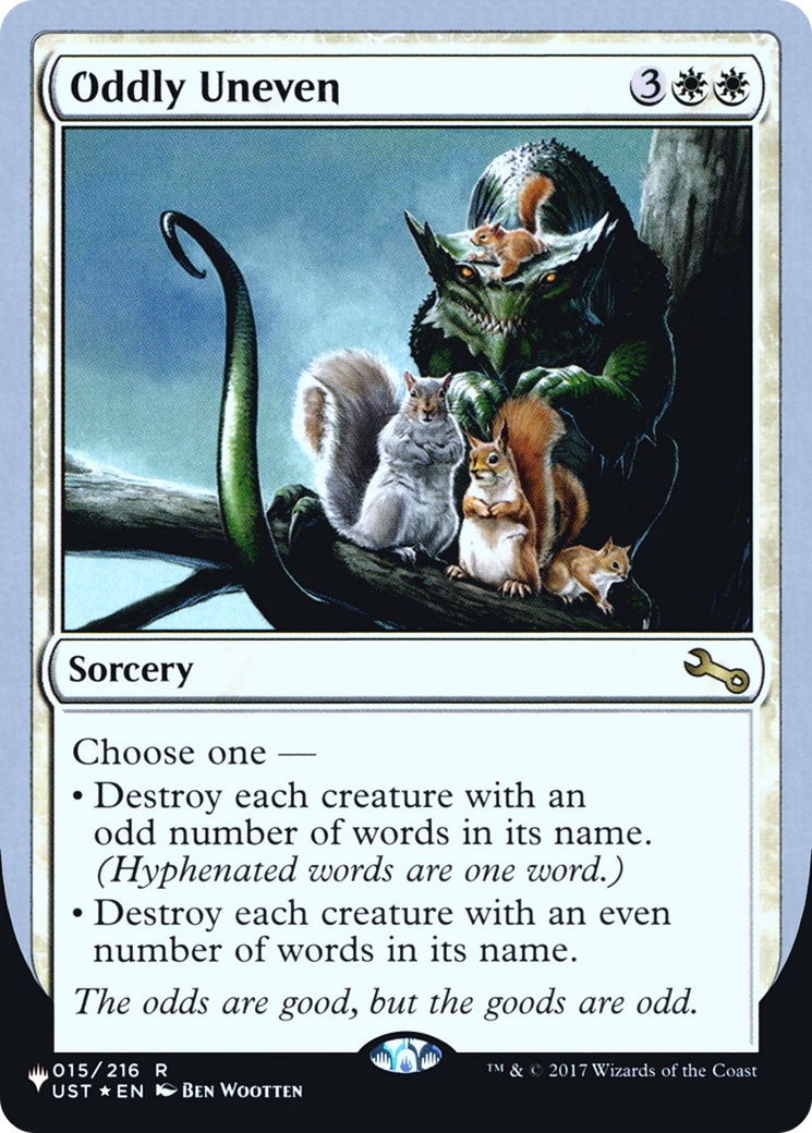 Oddly Uneven (LIST-015/216) [The List (Unfinity Foil Edition)] Foil