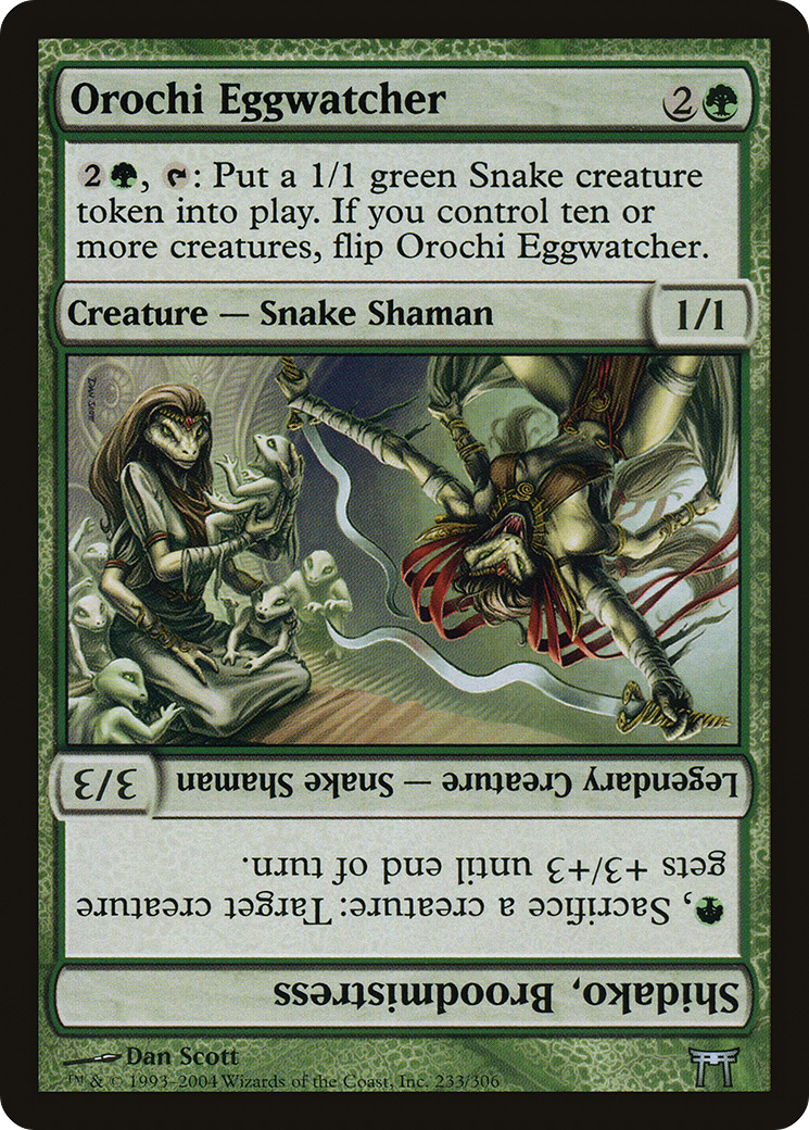Orochi Eggwatcher // Shidako, Broodmistress (CHK-233) [Champions of Kamigawa] Foil