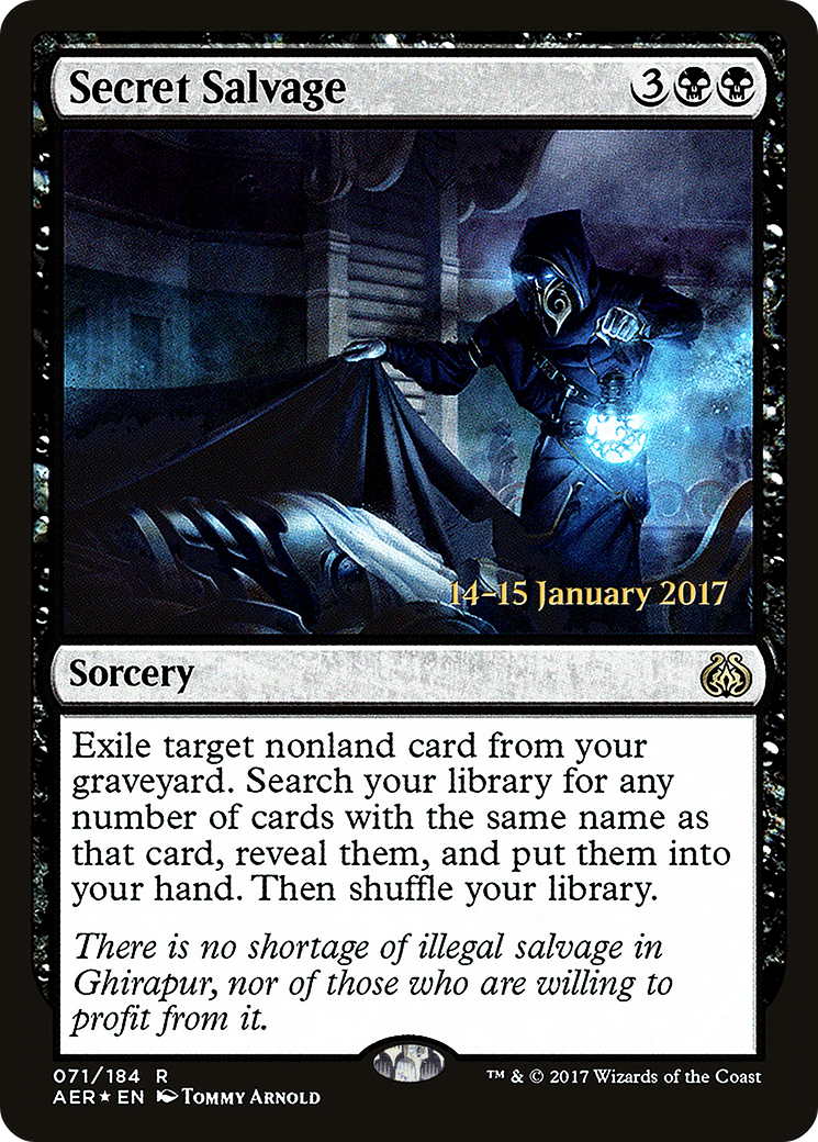 Secret Salvage (PRE-071) [Aether Revolt Promos] Foil