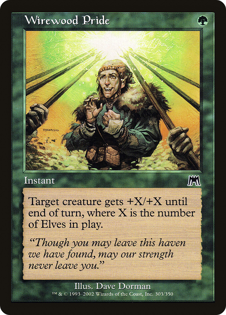 Wirewood Pride (ONS-303) [Onslaught] Foil