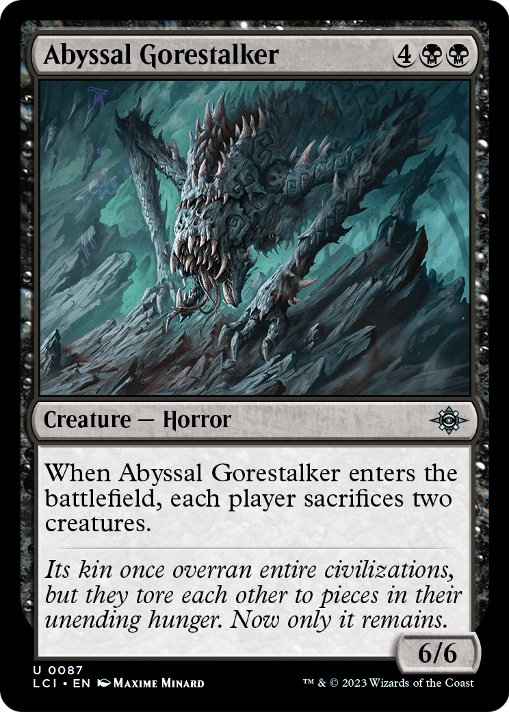 Abyssal Gorestalker (LCI-087) [The Lost Caverns of Ixalan]