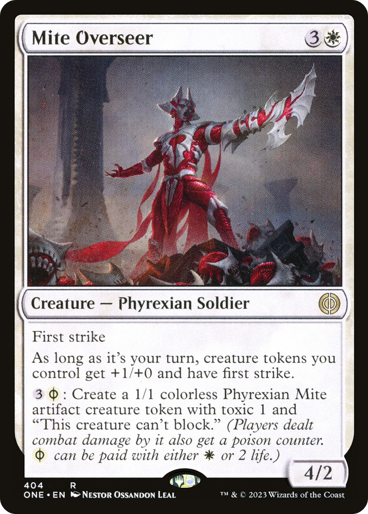 Mite Overseer (ONE-404) [Phyrexia: All Will Be One] Foil
