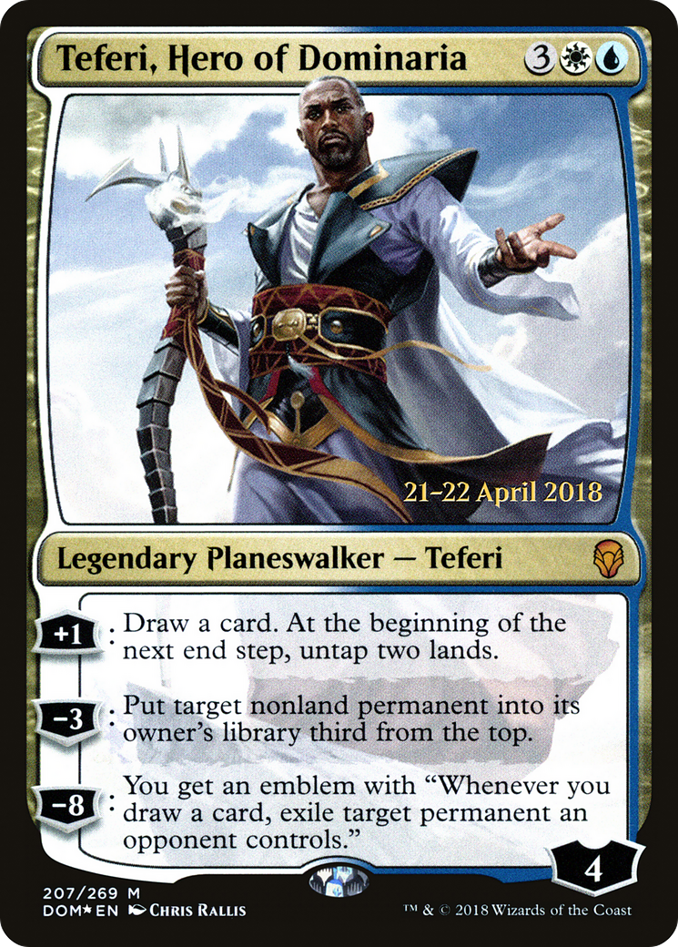 Teferi, Hero of Dominaria (PRE-207) [Dominaria Promos] Foil