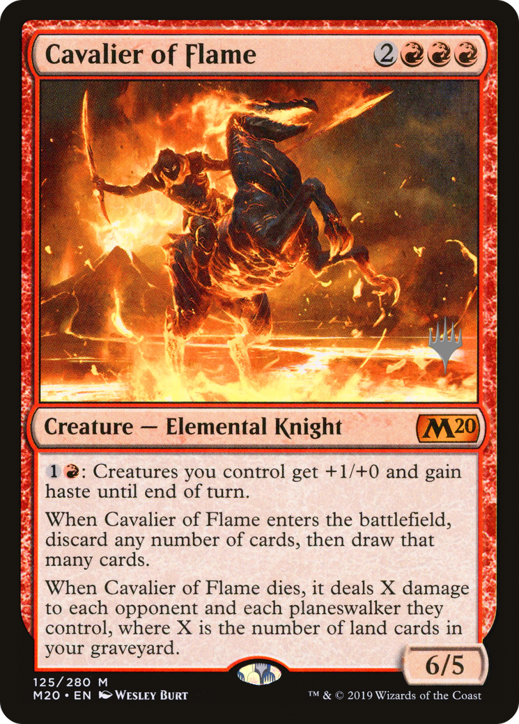 Cavalier of Flame (PPM20-125) [Promo Pack: Core Set 2020 Promos]