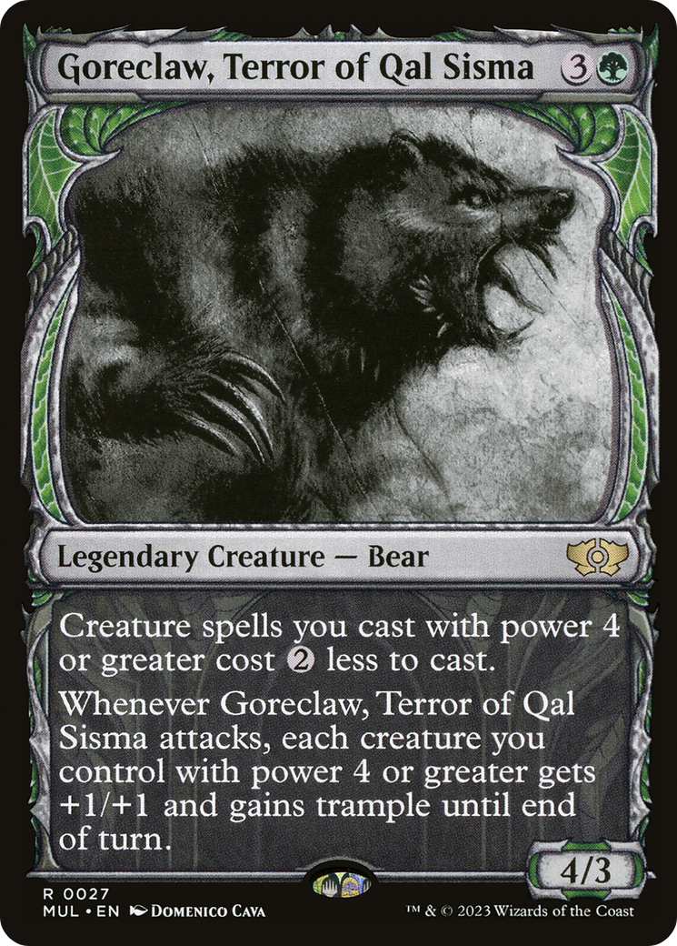 Goreclaw, Terror of Qal Sisma (MUL-027) (Showcase) [Multiverse Legends]