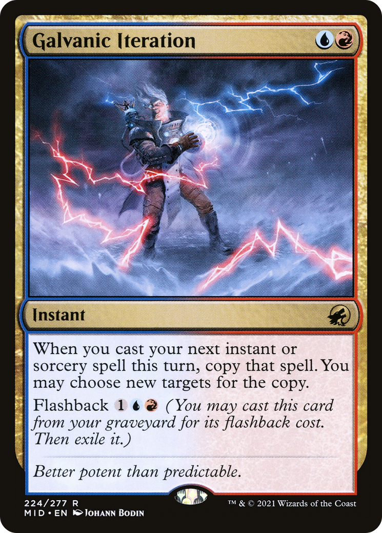 Galvanic Iteration (MID-224) [Innistrad: Midnight Hunt] Foil
