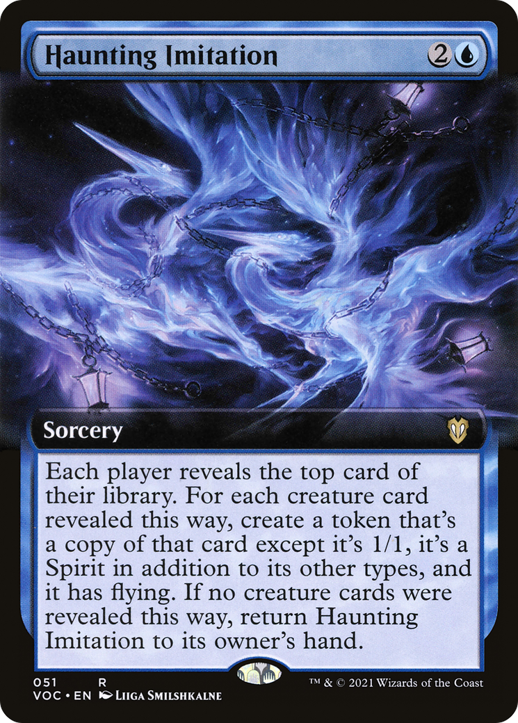 Haunting Imitation - Extended Art [Commander: Innistrad: Crimson Vow]