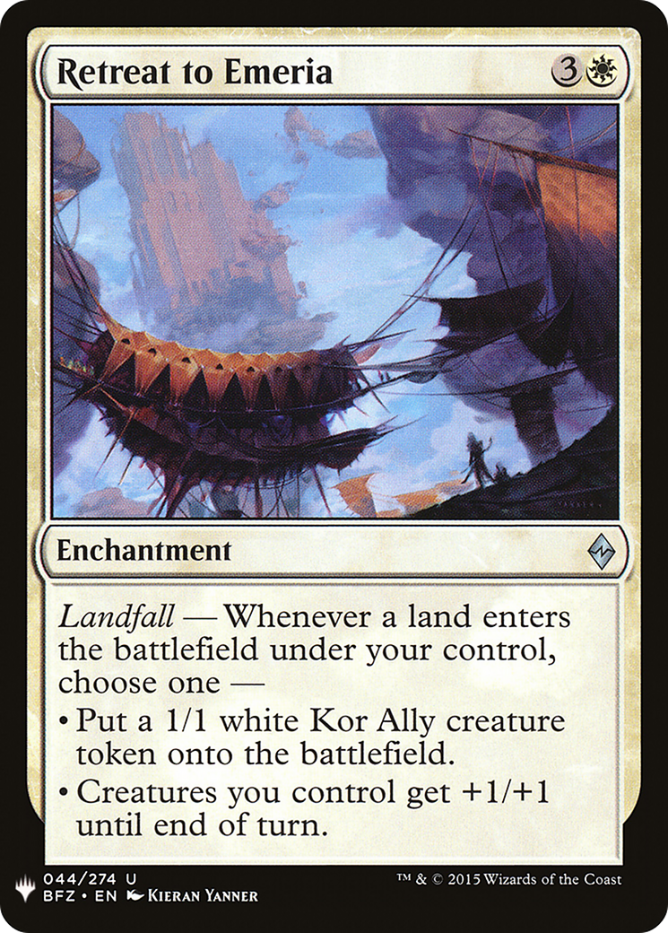 Retreat to Emeria (LIST-044) [The List]