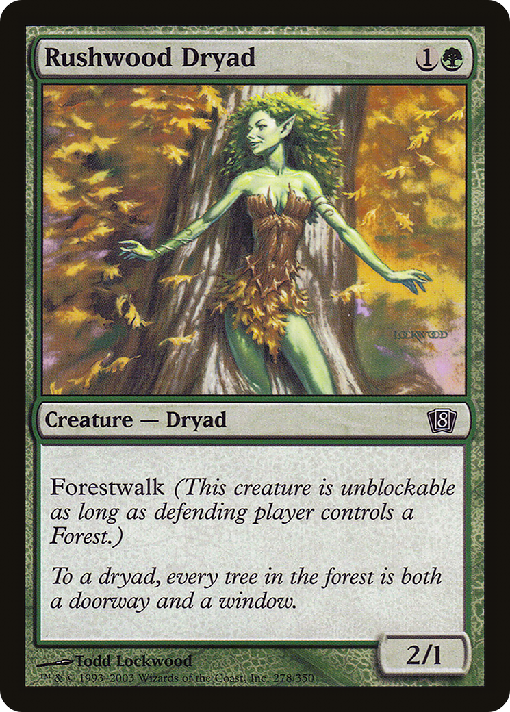 Rushwood Dryad (8ED-278) [8th Edition]