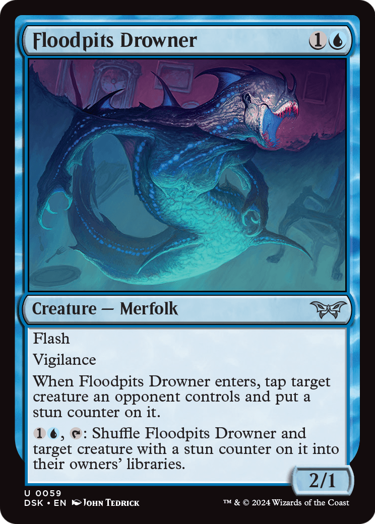 Floodpits Drowner (DSK-059) [Duskmourn: House of Horror] Foil