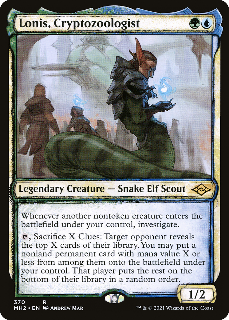 Lonis, Cryptozoologist (Showcase) (MH2-370) [Modern Horizons 2] Foil