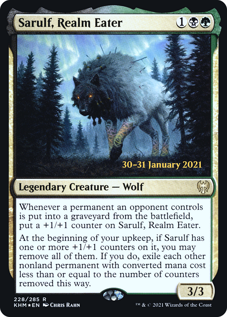 Sarulf, Realm Eater (PRE-228) [Kaldheim Promos] Foil