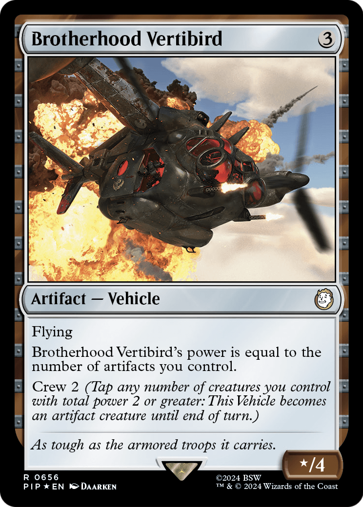 Brotherhood Vertibird (Surge Foil) (PIP-656) [Fallout] Foil