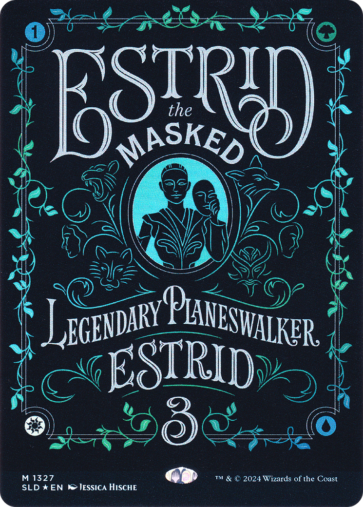 Estrid, the Masked (SLD-1327) (Borderless) [Secret Lair Drop] Foil