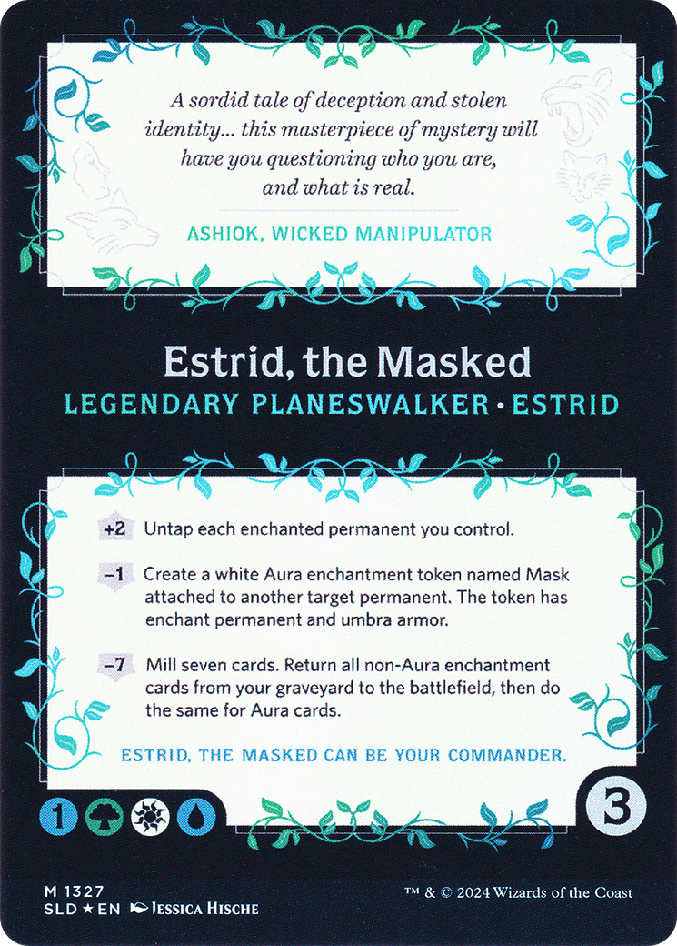 Estrid, the Masked (SLD-1327) (Borderless) [Secret Lair Drop] Foil
