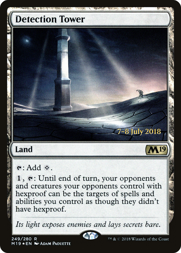 Detection Tower (PRE-249) [Core Set 2019 Promos] Foil