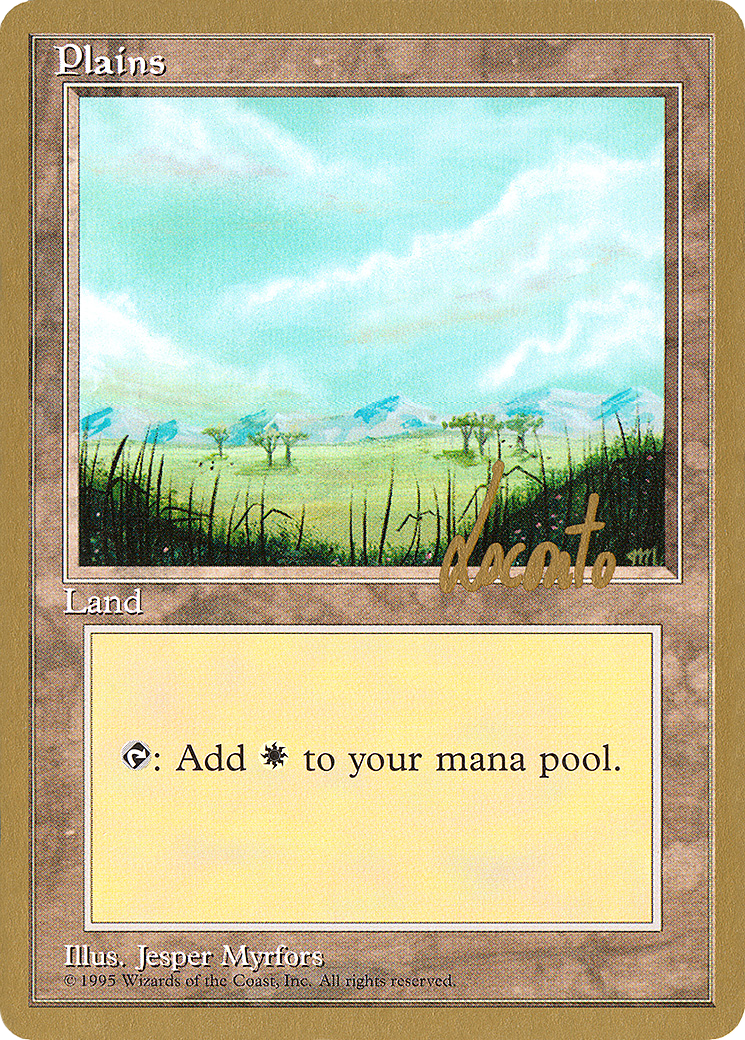 Plains (B) - 1996 Michael Loconto (4ED) (WCD-ML365) [Pro Tour Collector Set]