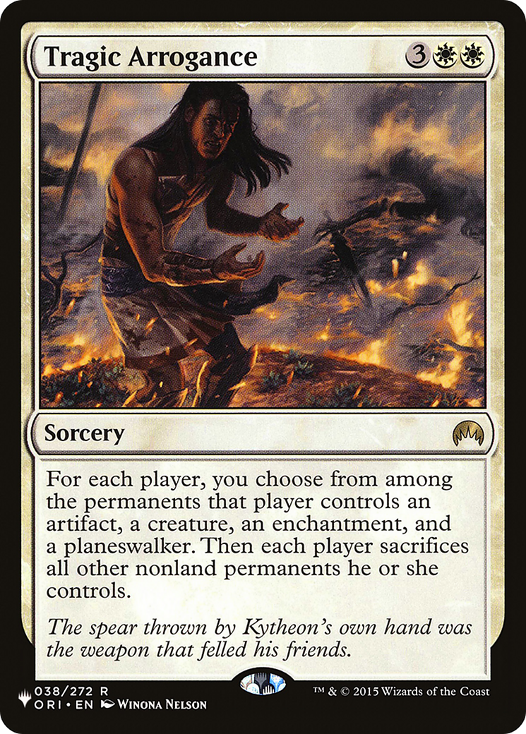 Tragic Arrogance (LIST-038/272) [The List Reprints]