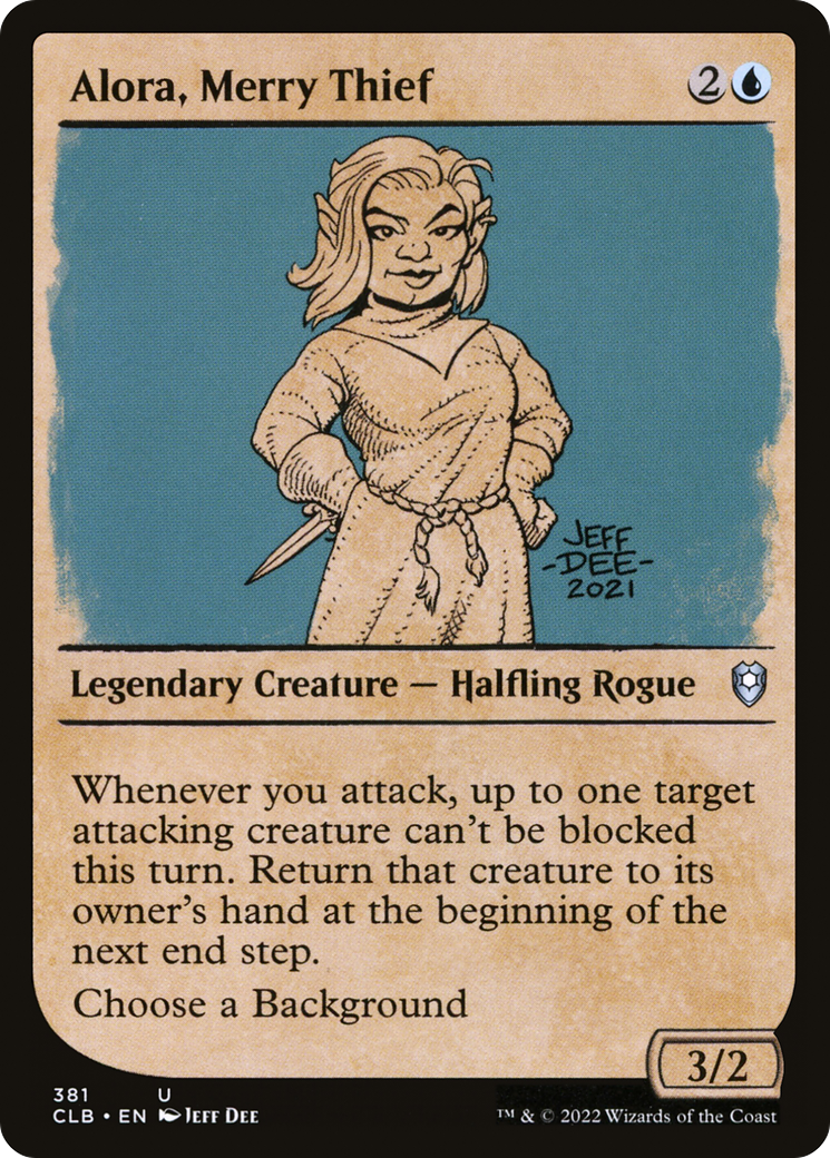 Alora, Merry Thief - Showcase [Commander Legends: Battle for Baldur's Gate]