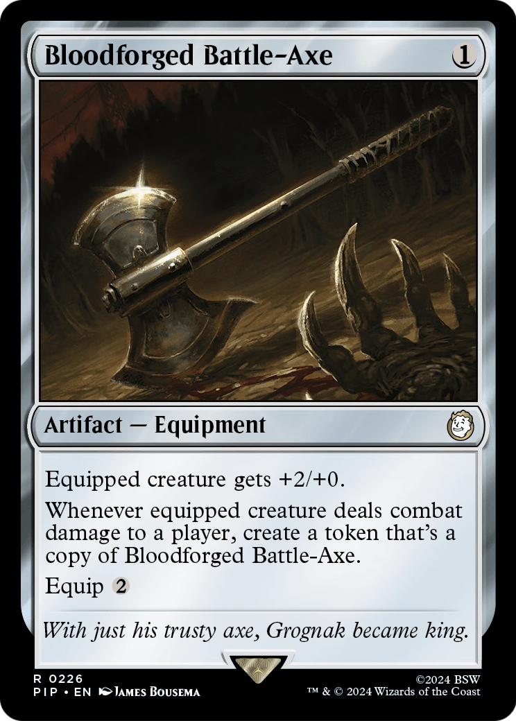 Bloodforged Battle-Axe (PIP-226) [Fallout] Foil