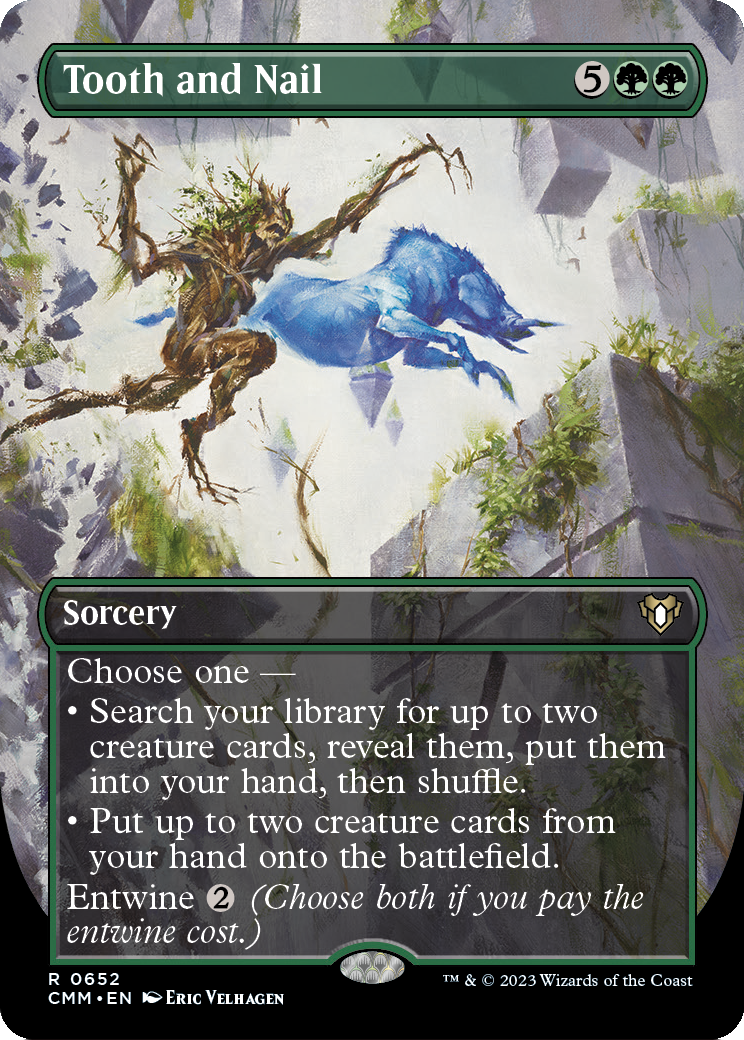 Tooth and Nail (Borderless) (CMM-652) [Commander Masters]