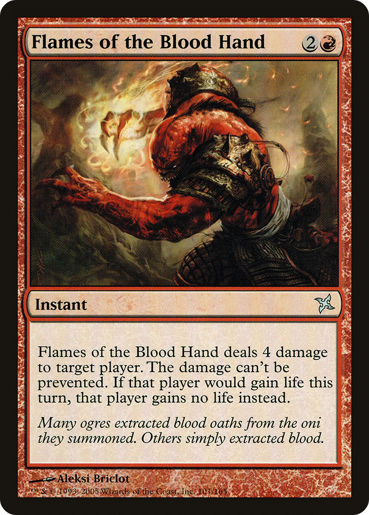 Flames of the Blood Hand (BOK-101) [Betrayers of Kamigawa]