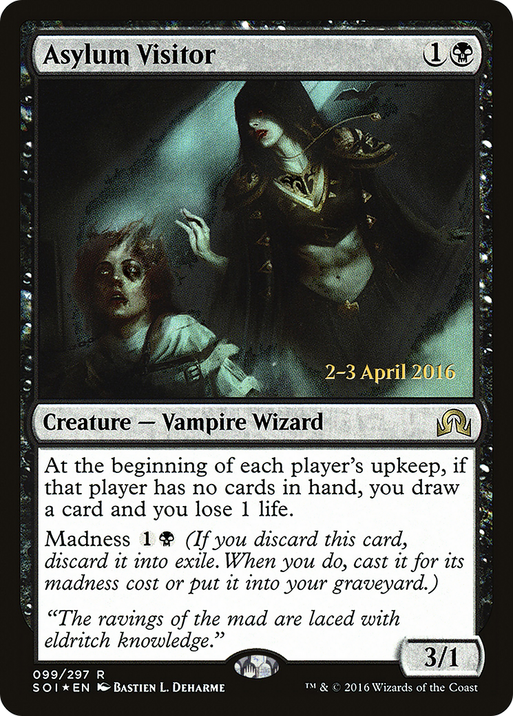 Asylum Visitor (PRE-099) [Shadows over Innistrad Promos] Foil