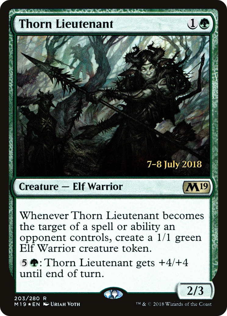 Thorn Lieutenant (PRE-203) [Core Set 2019 Promos] Foil