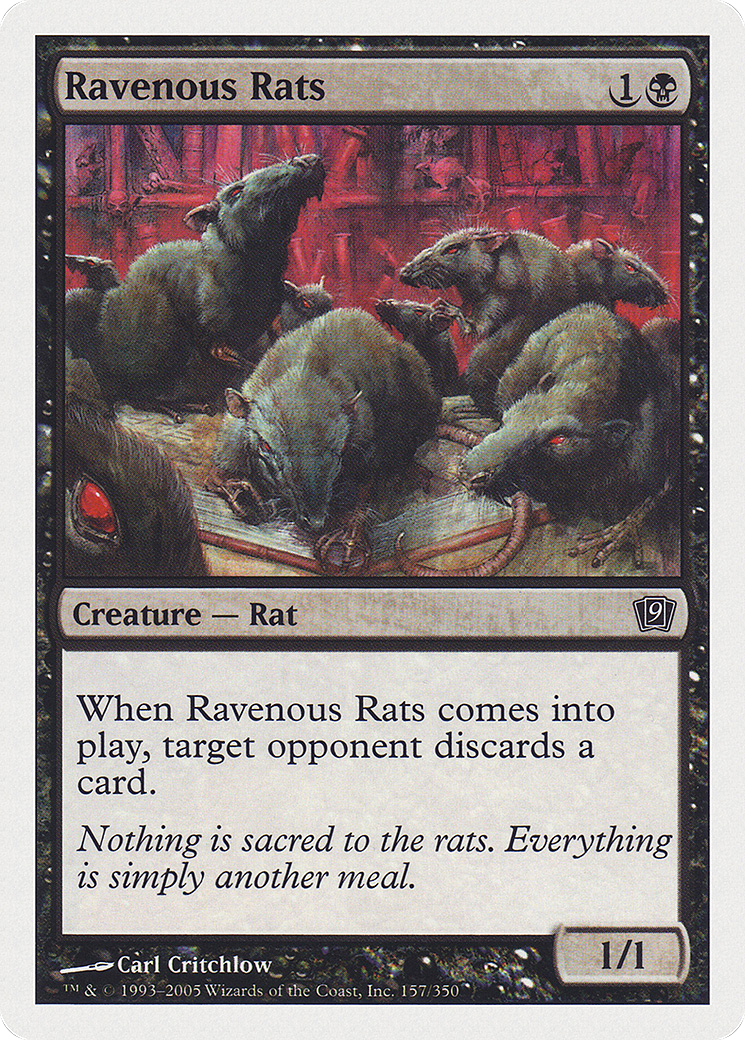 Ravenous Rats (9ED-157) [9th Edition] Foil