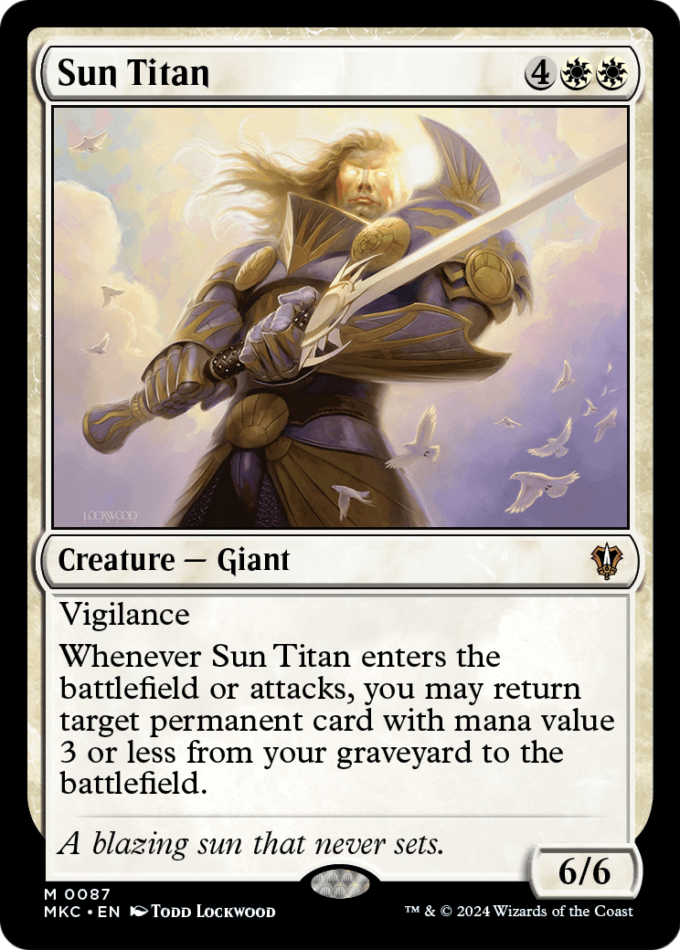 Sun Titan (MKC-087) [Murders at Karlov Manor Commander]