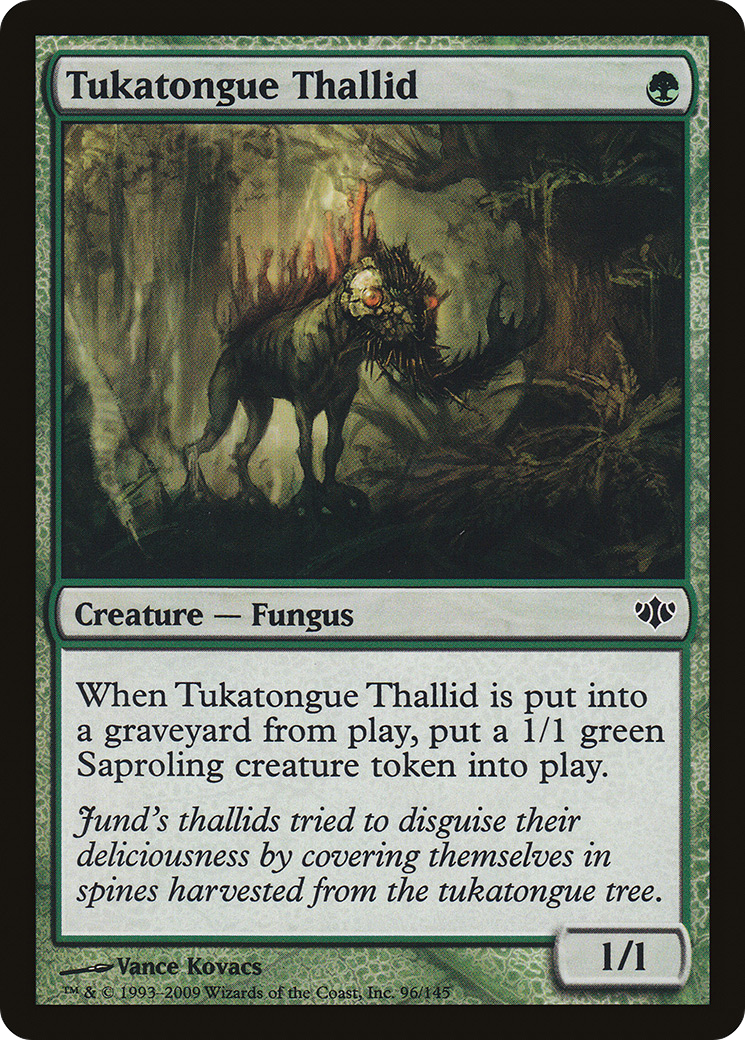 Tukatongue Thallid (CON-096) [Conflux] Foil