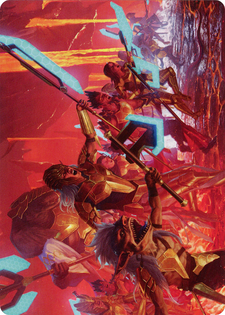 Roar of Resistance // Roar of Resistance (AONE-034) (Borderless) [Phyrexia: All Will Be One Art Series] Foil