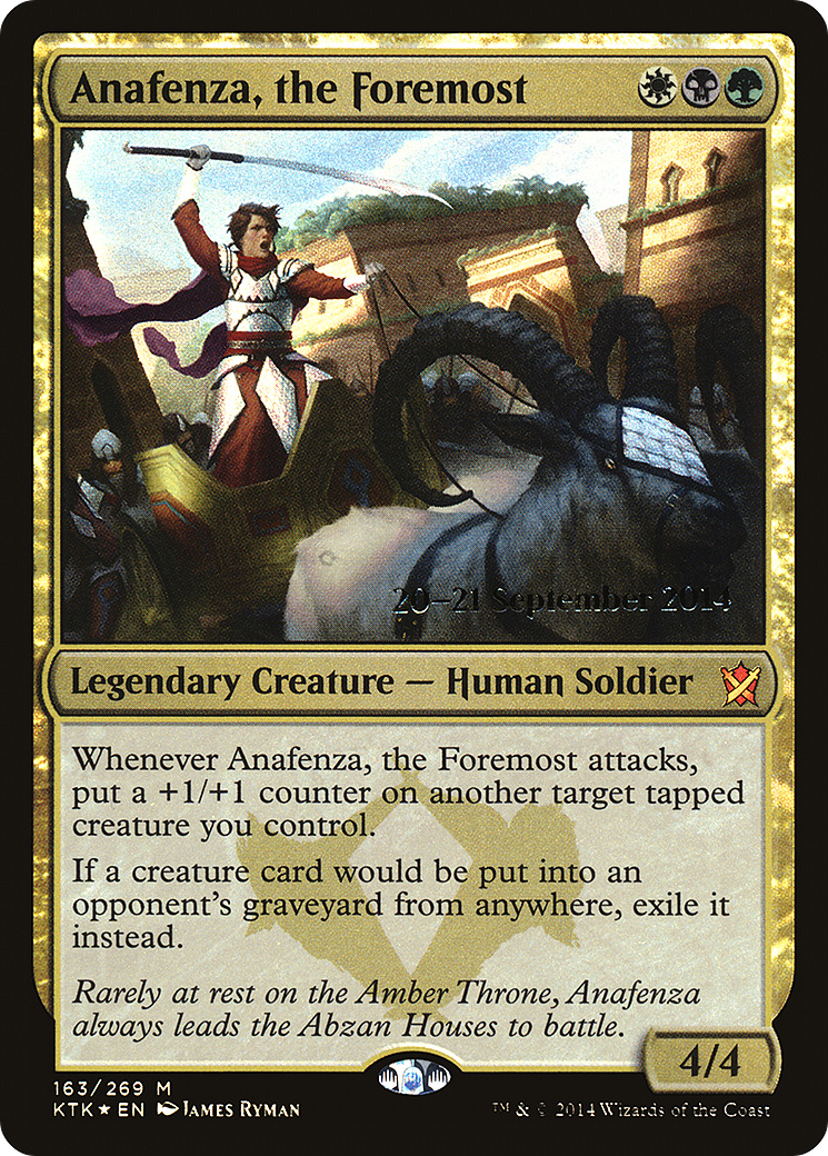 Anafenza, the Foremost (PRE-163) [Khans of Tarkir Promos] Foil