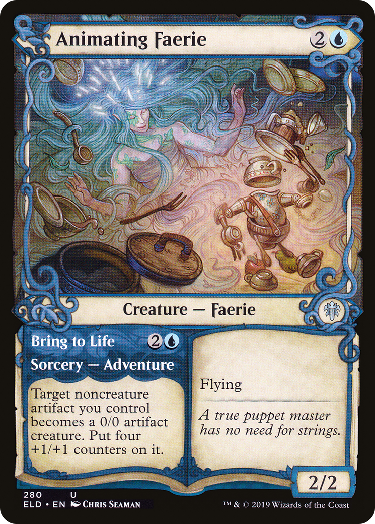 Animating Faerie (Showcase) (ELD-280) [Throne of Eldraine] Foil