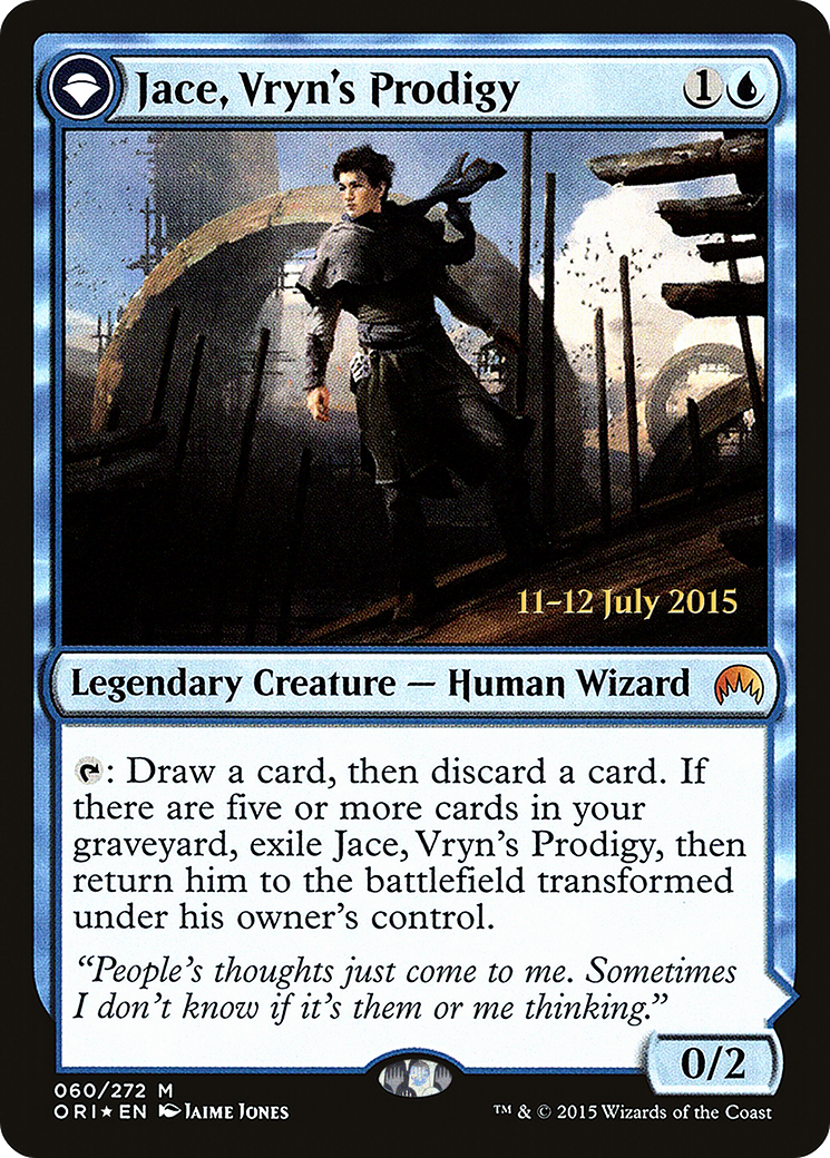 Jace, Vryn's Prodigy (PRE-060) [Magic Origins Promos] Foil