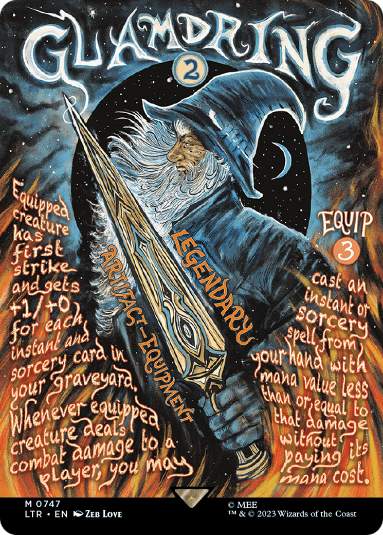 Glamdring (Borderless Poster) (LTR-747) [The Lord of the Rings: Tales of Middle-earth] Foil